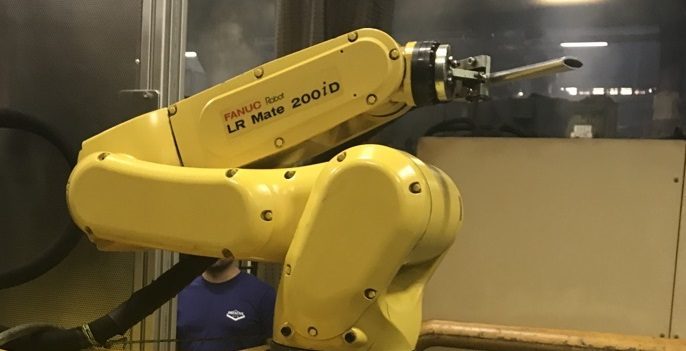 Fanuq Roboter zur Trockeneisreinigung