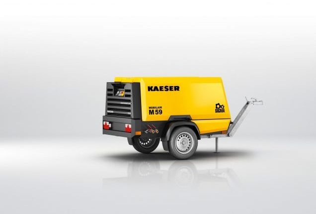 Mobilair, M59, M 59 Metall, M_59_Metall, fahrbarer Baukompressor, fahrbar, Blech