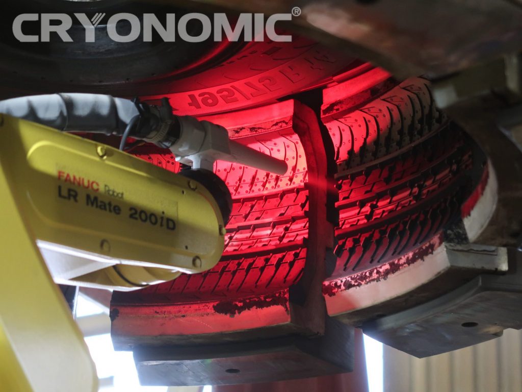 Automatisierte Gussform Trockeneisreinigung mit FANUC Roboter